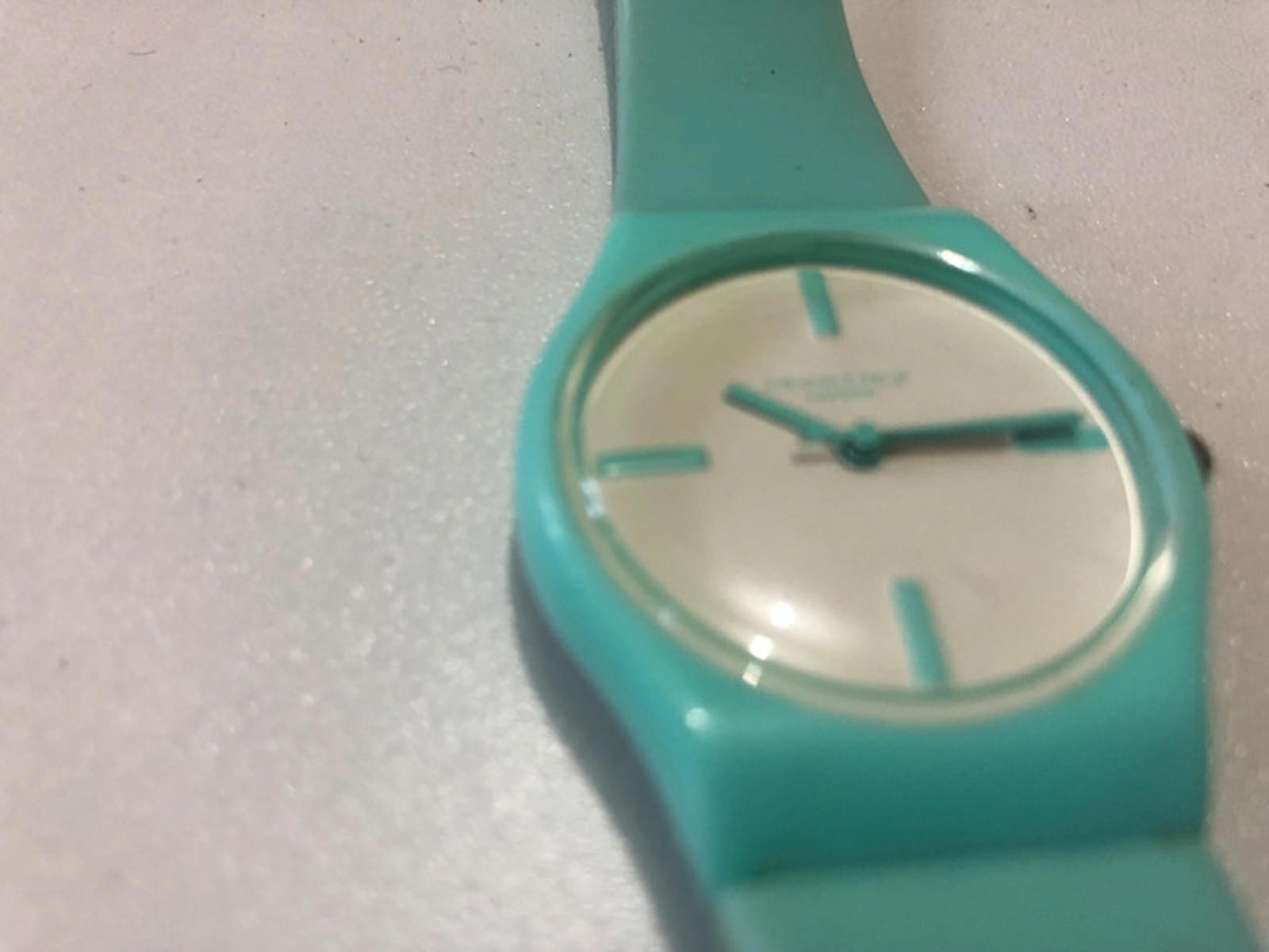 identity london green plastic watch