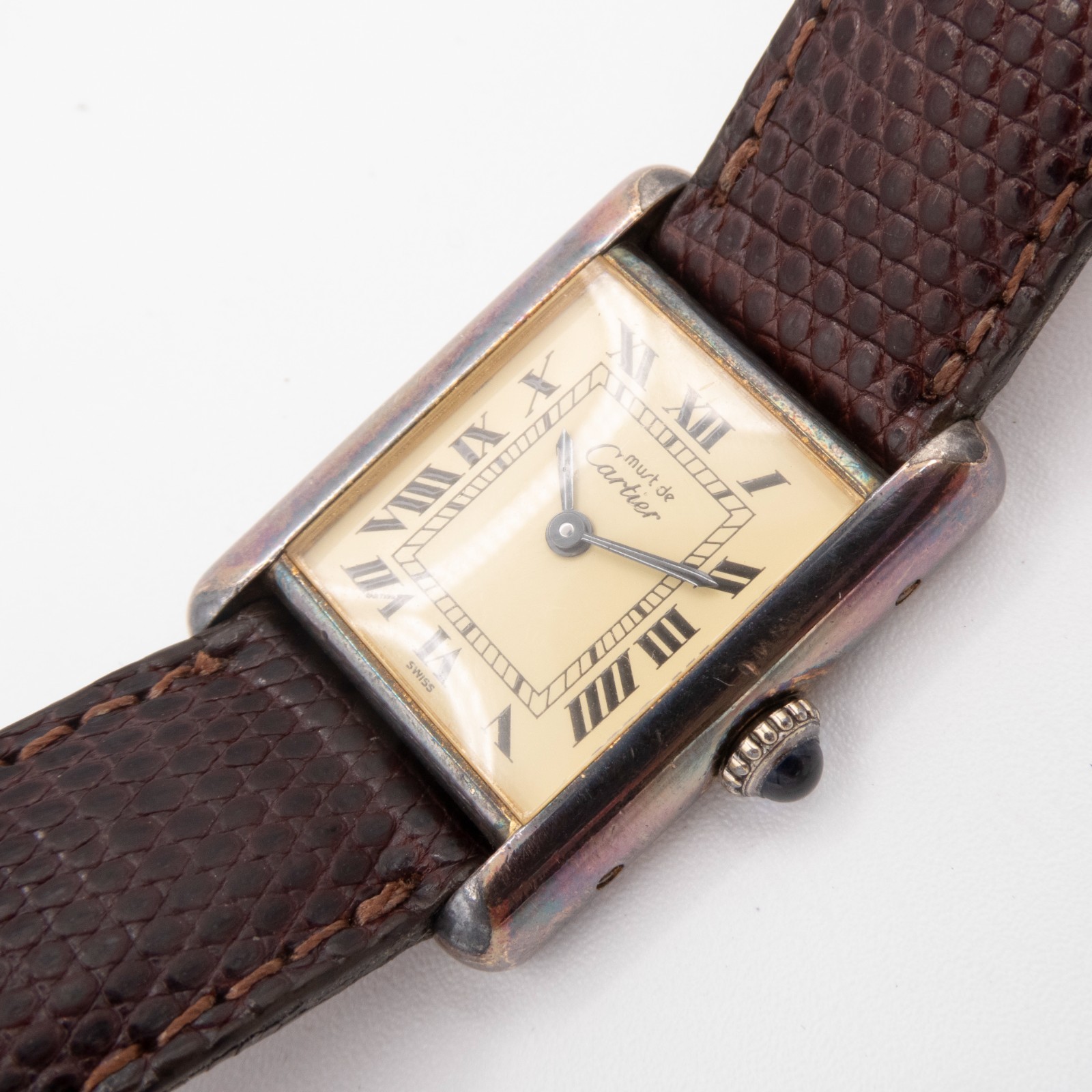 Cartier Must de Cartier Ladies’ Vermeil Tank Mechanical Wristwatch – Keeps Time