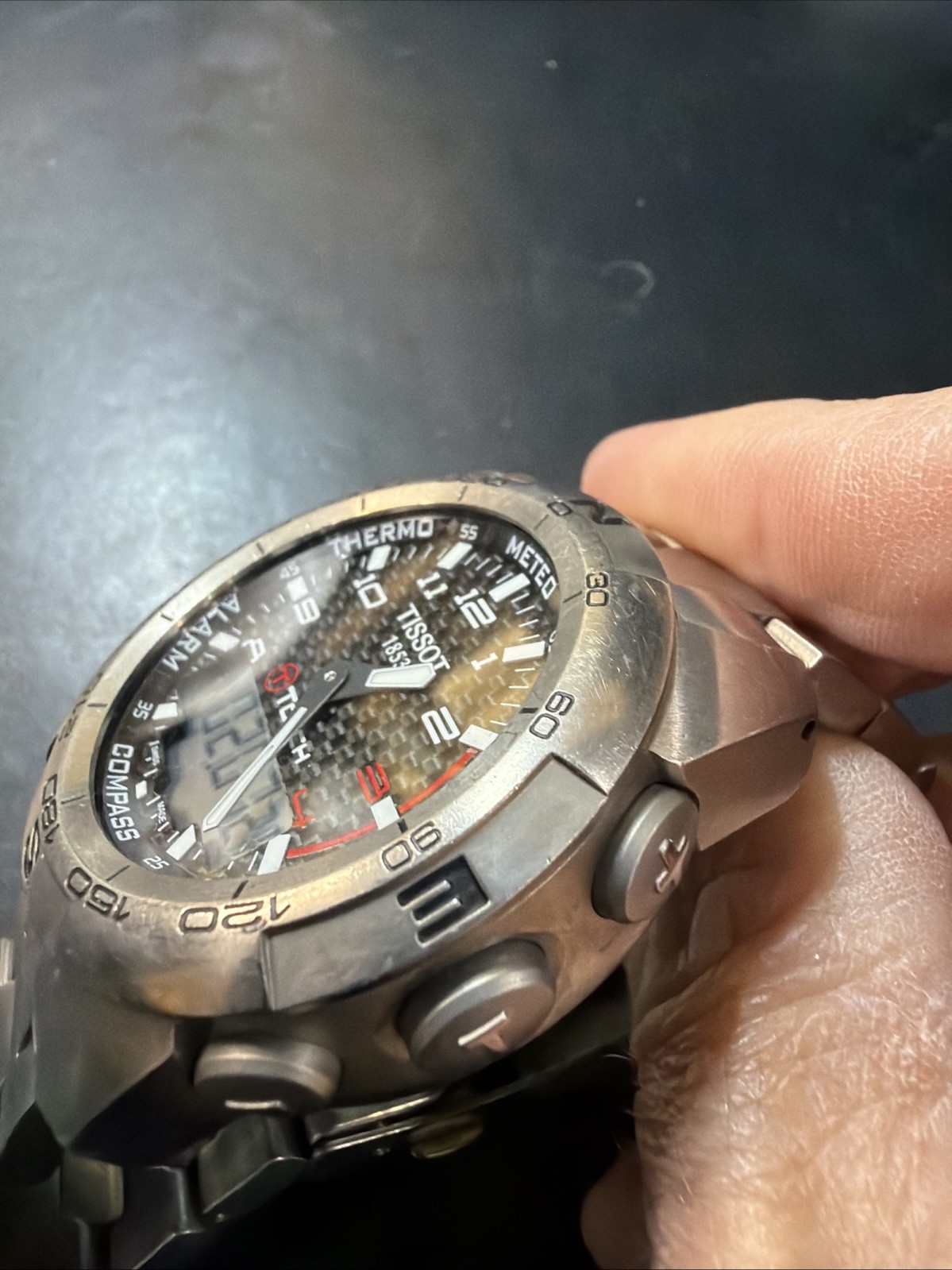 Tissot T-Touch Titanium Carbon Fiber Dial Men’s Watch – Z253/353 with Box & Docs