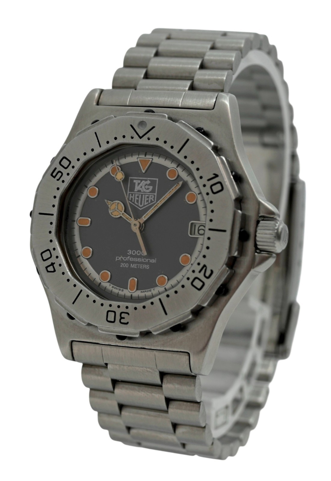 Tag Heuer Midsize 35mm Professional 3000 Series Swiss Quartz Watch Ref: 932.213!