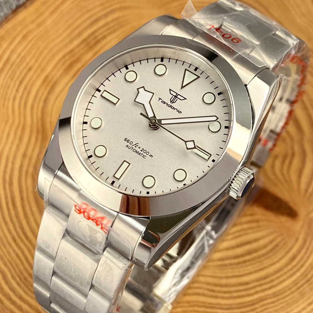 Luminous 36mm/39mm Tandorio Sapphire Glass Polished NH35 Automatic Men’s Watch