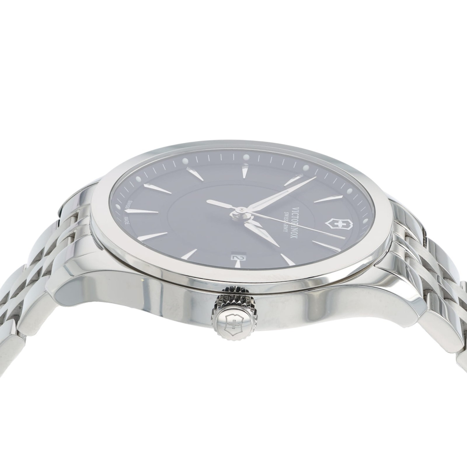 Victorinox Swiss Army Men’s Watch 40mm Silver Tone SS Bracelet Quartz 241801