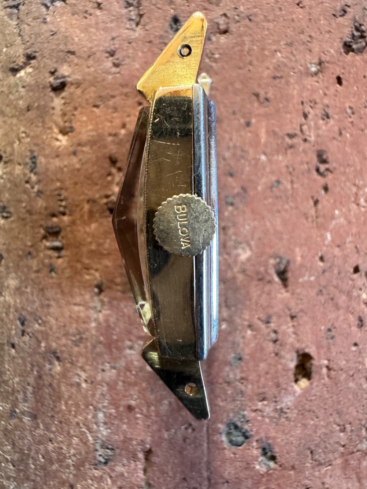 Bulova 1950s Vintage Art Deco Tank Style Watch Running