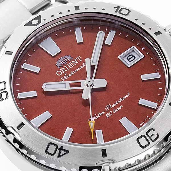 Orient RN-AC0Q09R Sports Mako 40 Automatic Men’s Diver Watch StainlessSteel Red