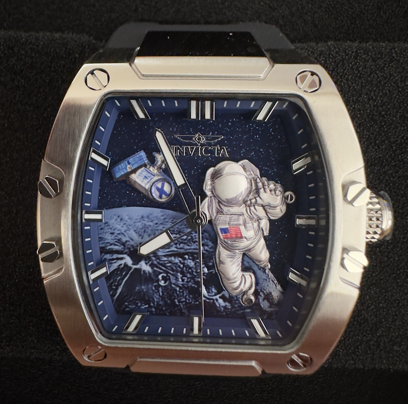 🔥RARE🔥Invicta S1 Rally ARTEMIS II USA 🇺🇸 MOONLANDER EXPEDITION 43mm 50643