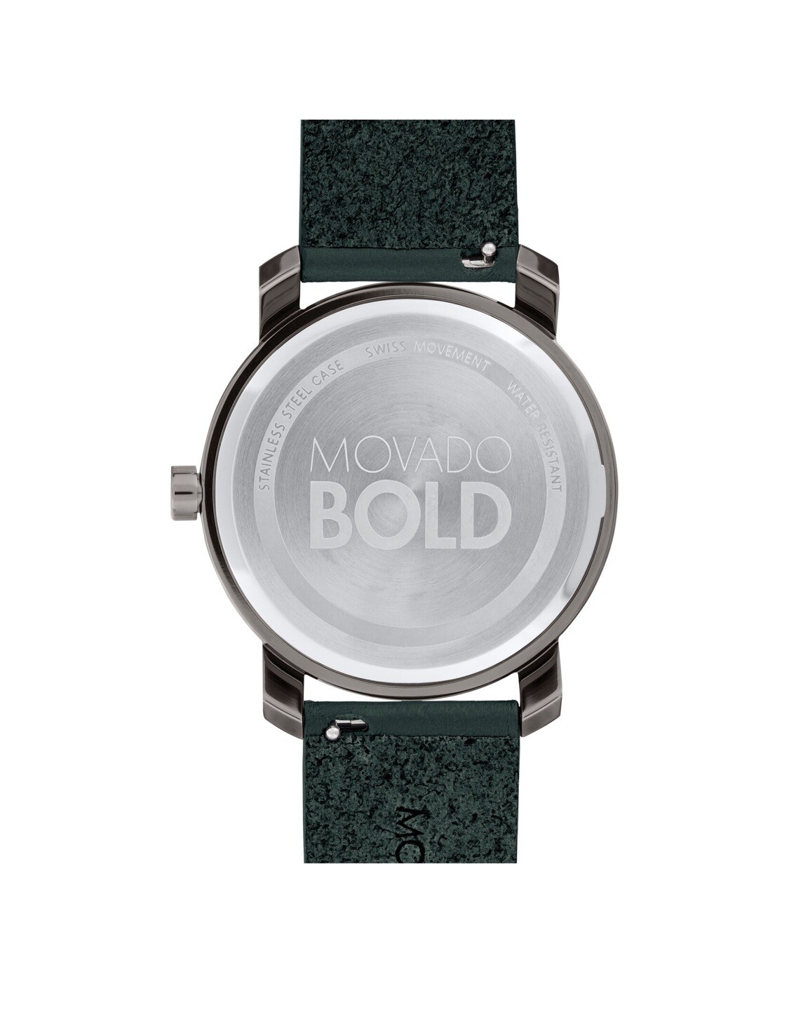 Brand New Movado Bold Men’s 40mm Green Leather Strap Watch 3600570