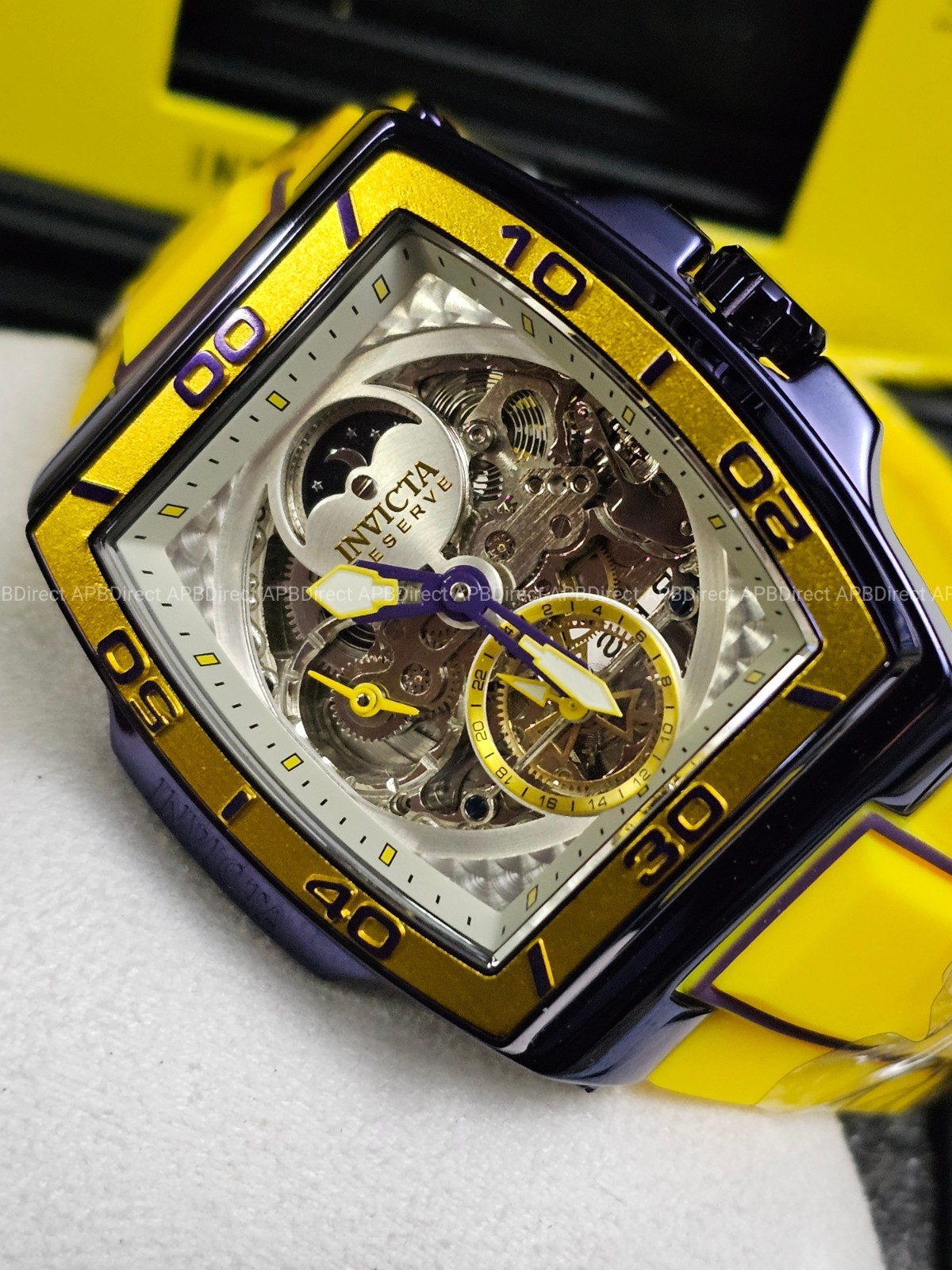Invicta S1 Rally – DIABLO – Dual Time Automatic Dark Purple Reserve Mens Watch