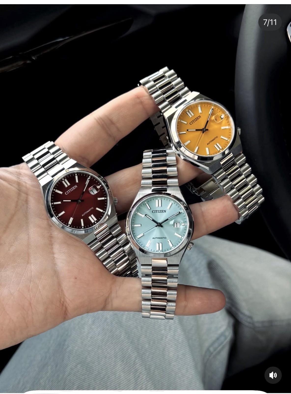 NEW Citizen TSYUOSA Automatic Sunray Sky Blue Men’s Watch Box N Papers NJ015 40m