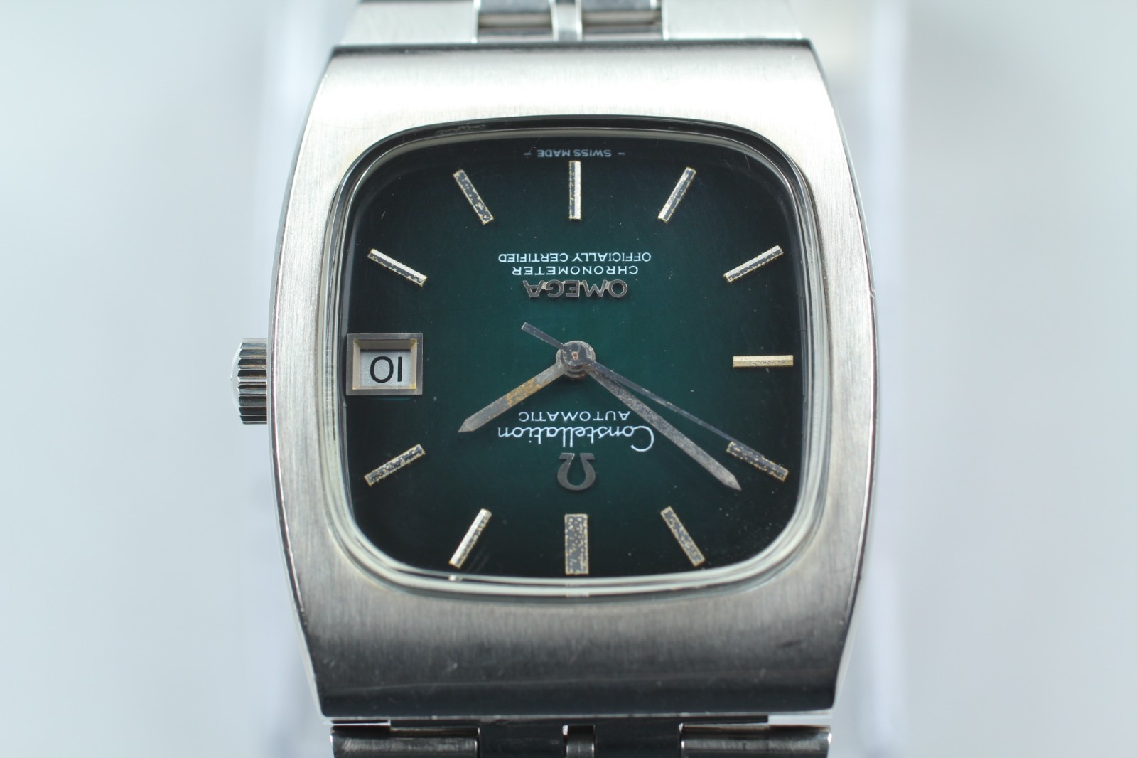 Vintage OMEGA Constellasion TV Auto 168.0059 Chronometer Cal.1011 Black Dial Men