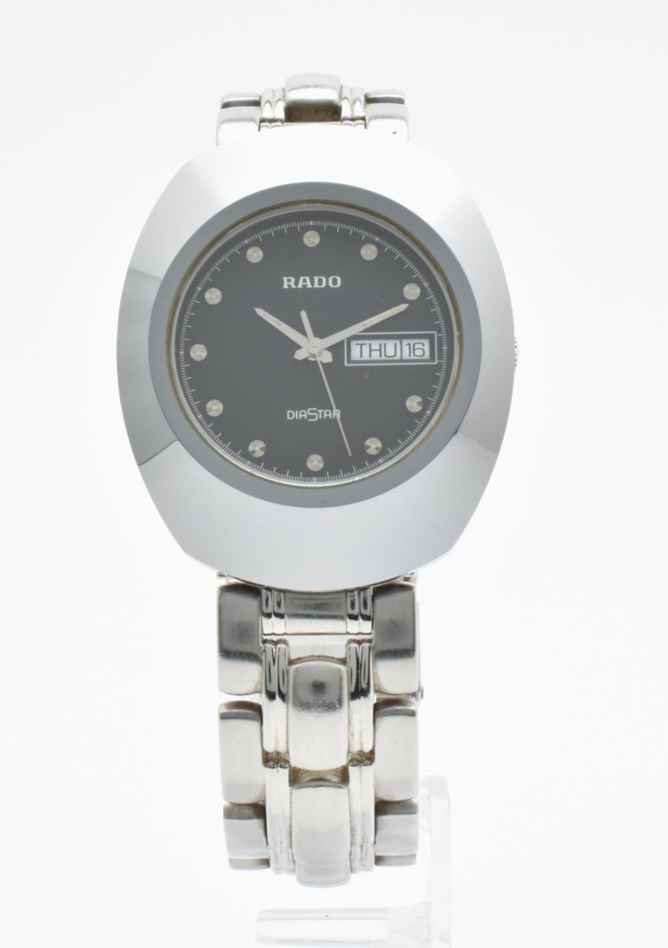 [Exc＋5] Rado Diastar 114.0391.3 Day Date Black Dial 35mm Men’s Watch JAPAN