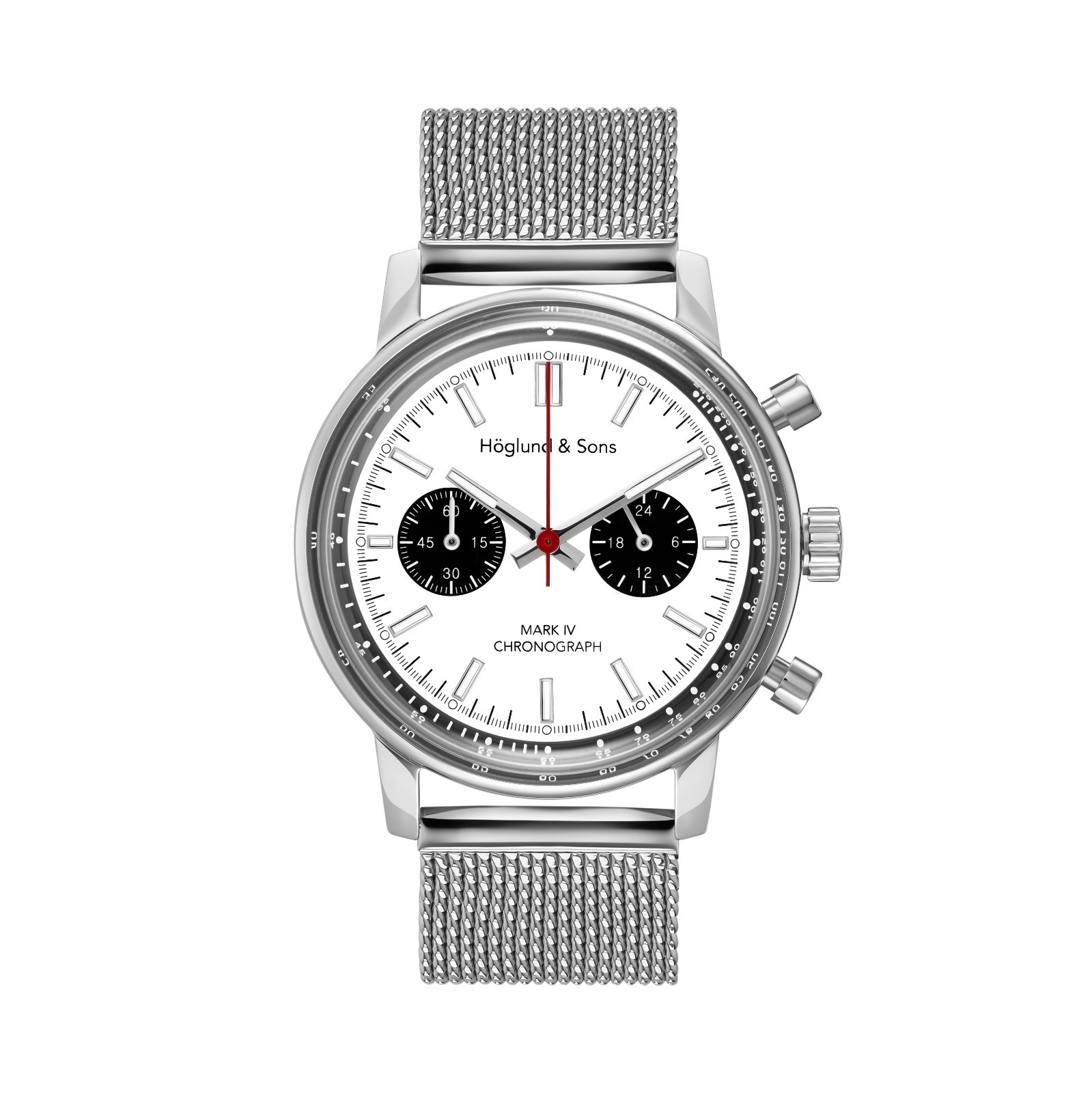 Höglund & Sons Mark IV Chronograph Seiko VK64 Mecha Quartz Panda Dial
