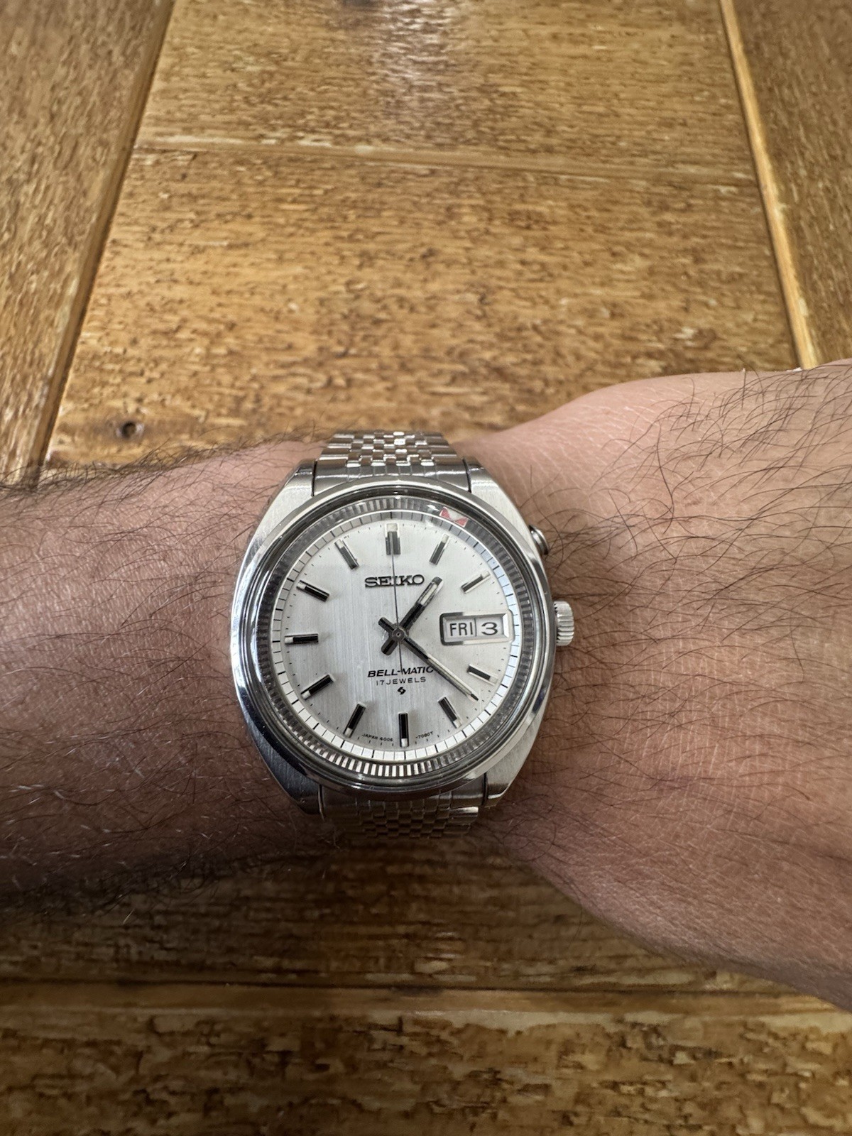 Seiko Bell-matic 4006-7002 Vintage Watch Automatic Stainless Steel Men’s Used