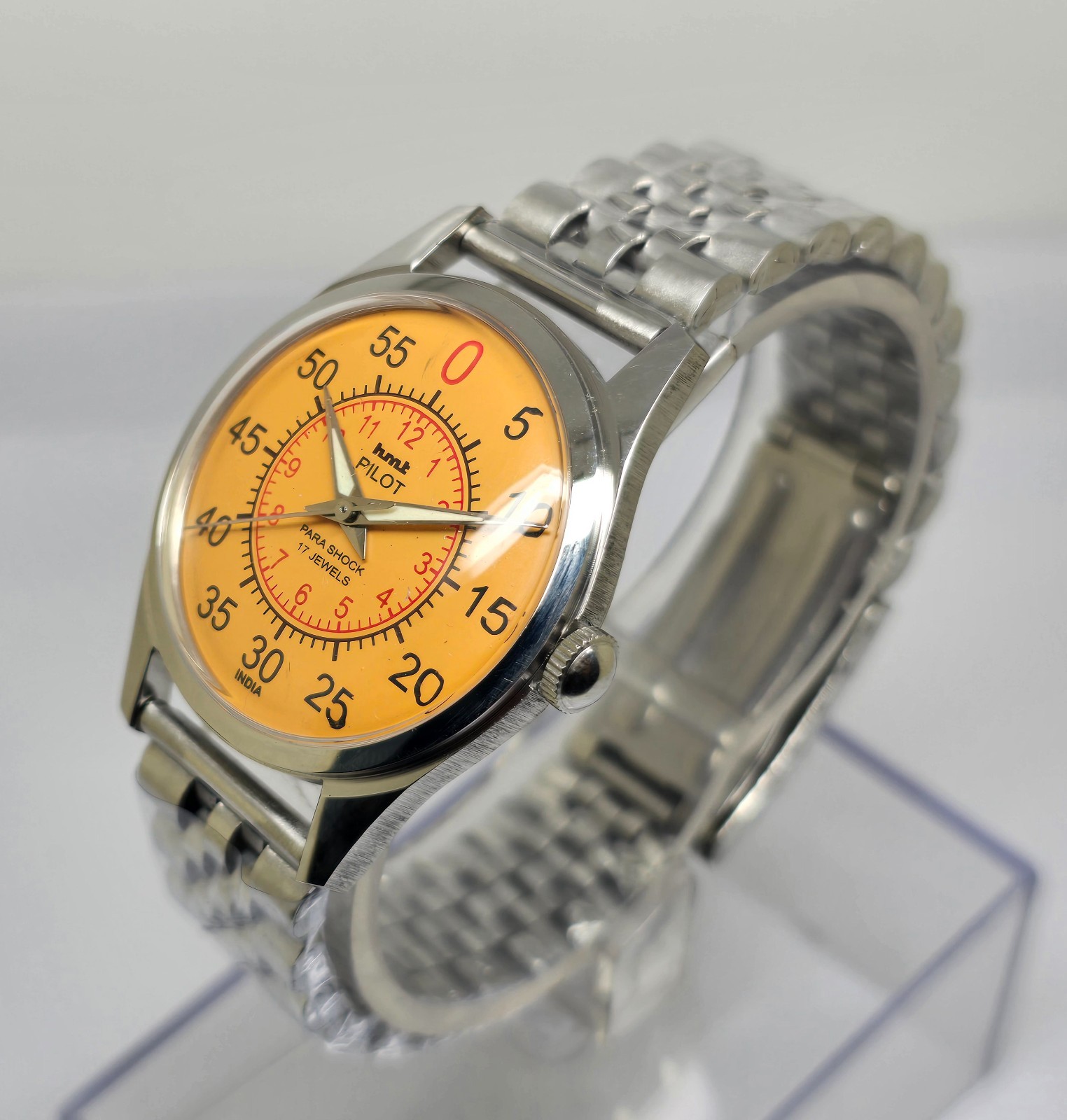 Refurbished Automatic Men’s Watch Day Date | Classic Vintage Style | Steel Strap