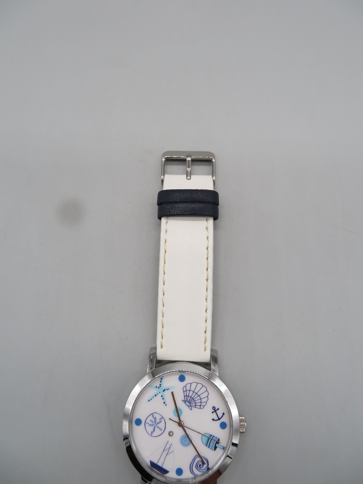 Shard Nautical Beach Theme Quartz Watch Shell Anchor Dial New Battery
