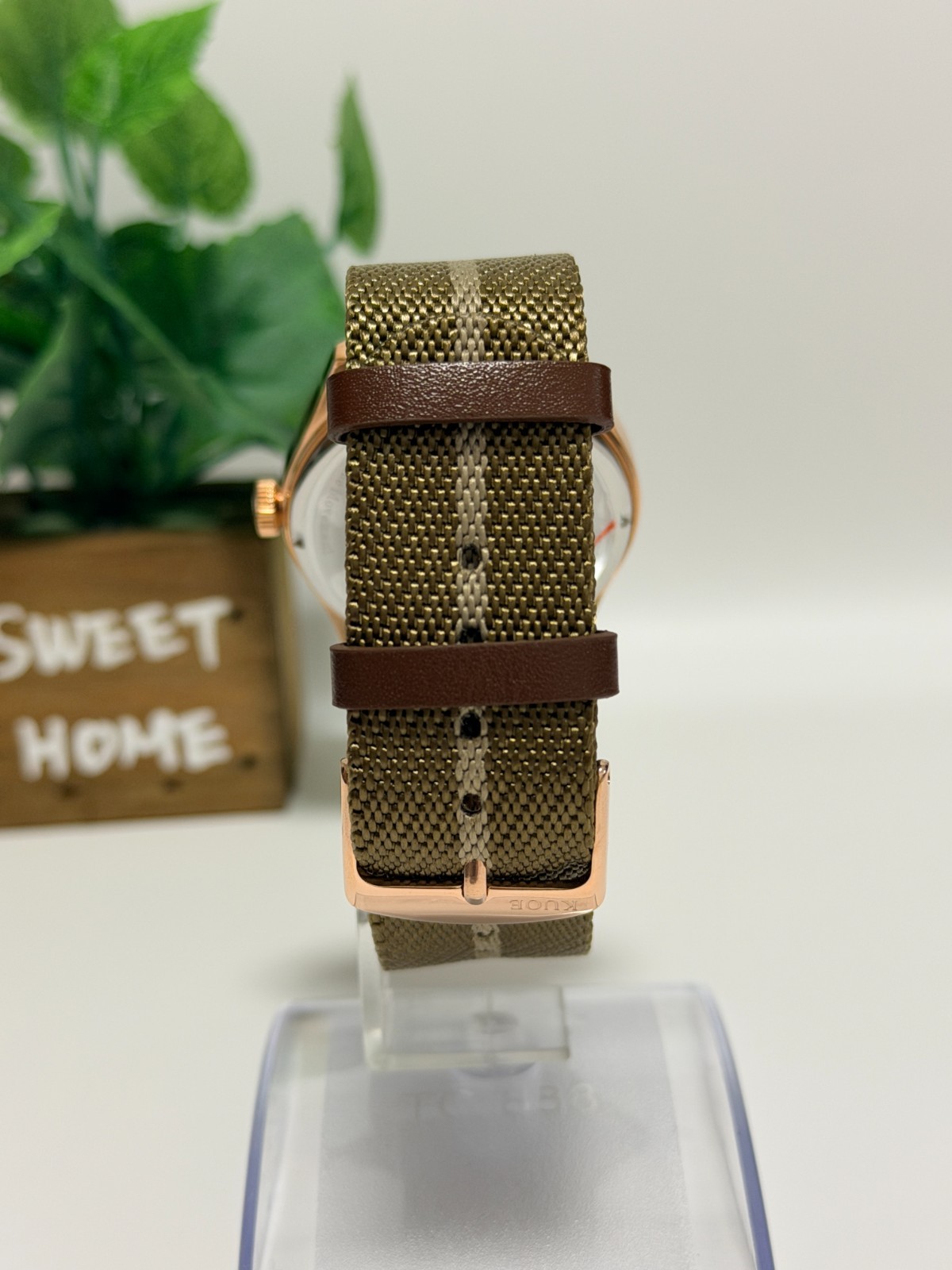 KUOE Old Smith 90002 Bronze 38mm Automatic Field Watch Green Dial Japan Made
