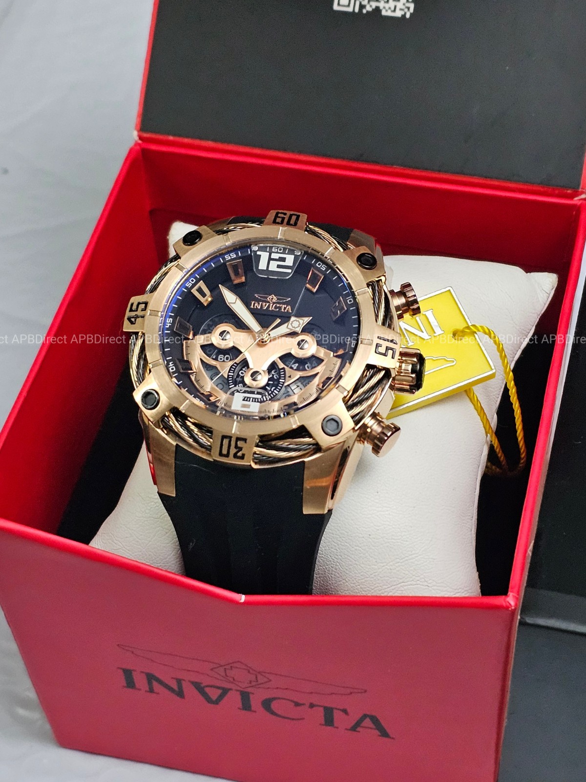 Invicta – BOLT EXCLUSIVE – 51mm SPINNING DIALS Chronograph – Quartz mens watch