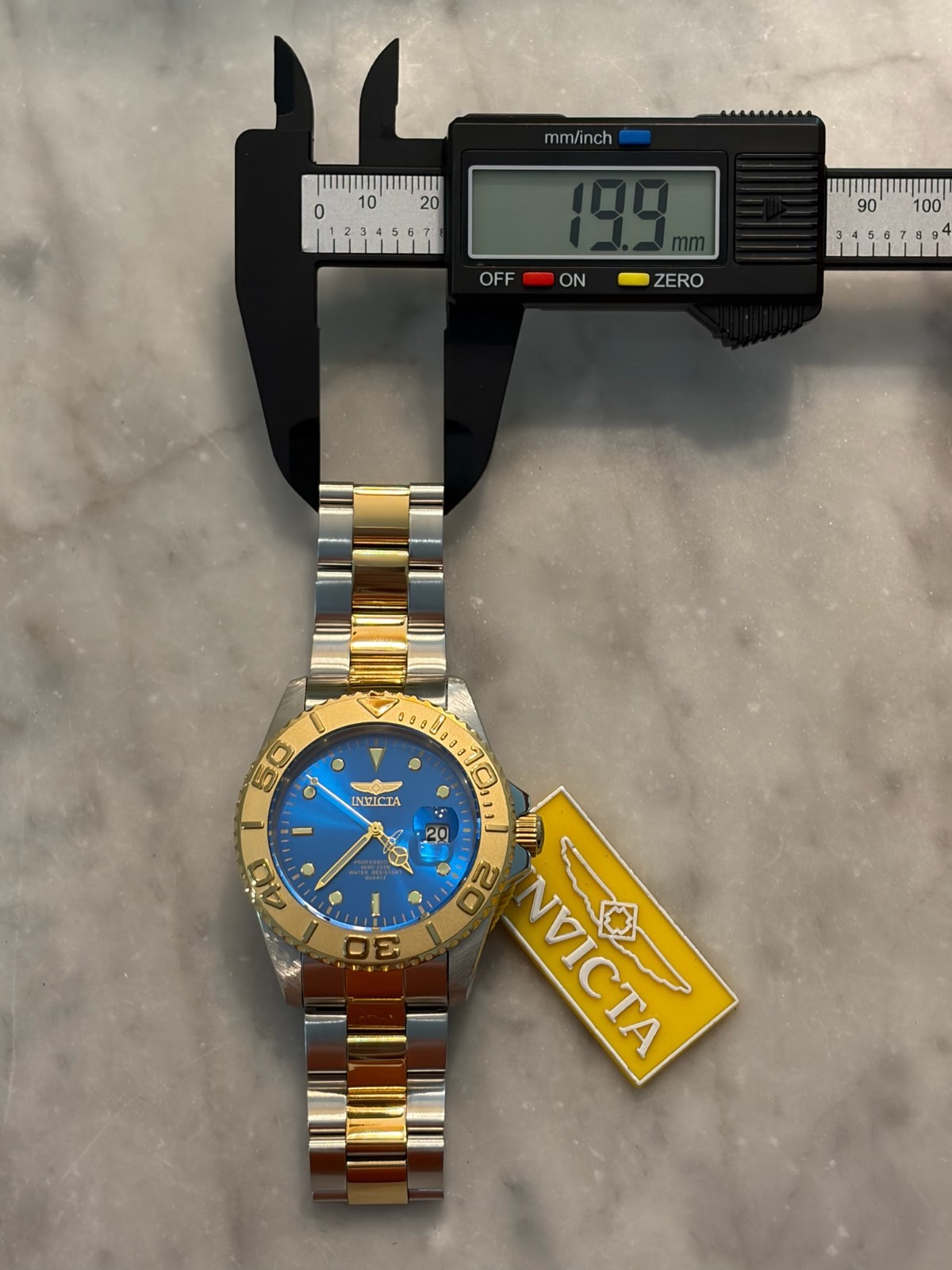 Invicta Pro Diver Men’s Watch – 43mm, Steel, Gold (29942)