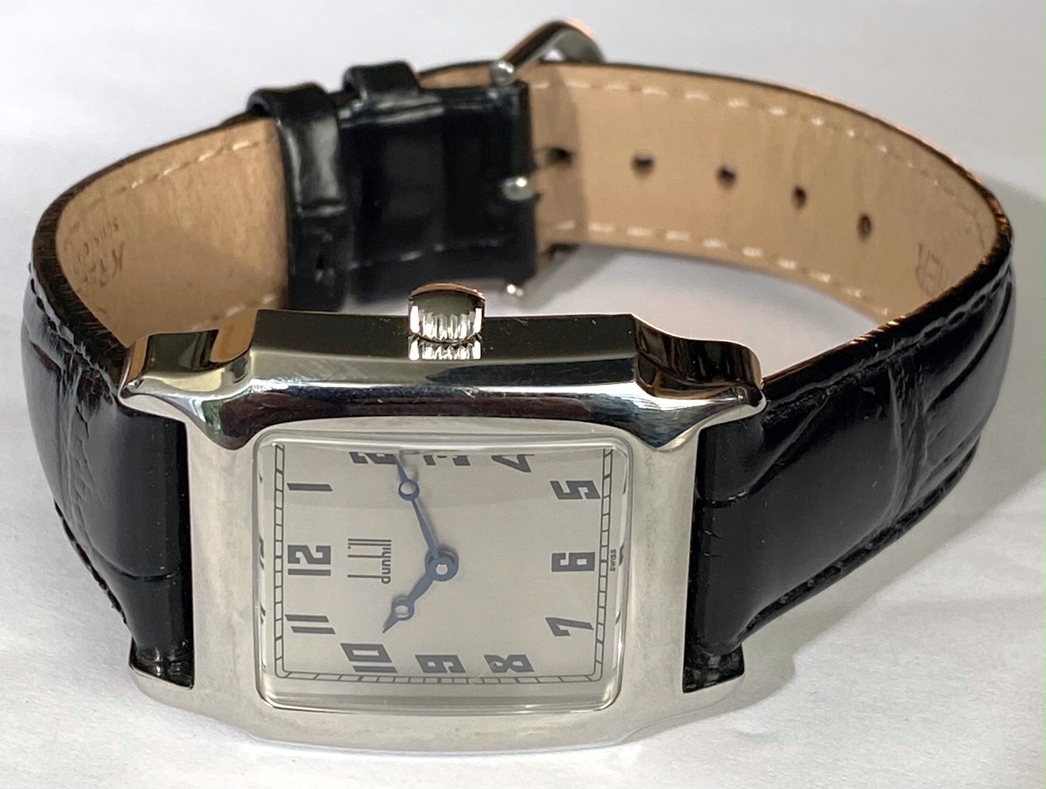 DUNHILL Men’s Rectangular by Cartier C: 1990. 28mm/39mm