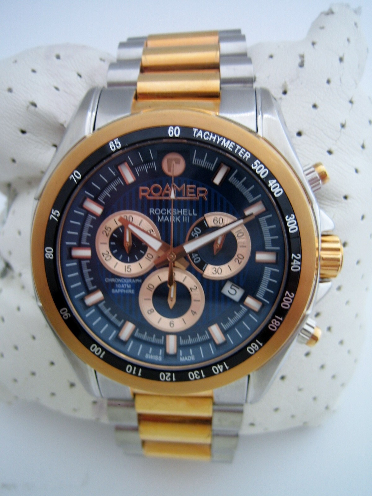 ROAMER WATCH MENS ROCKSHELL MK 111 220837 49 45 20 STAINLESS STEEL SWISS GENUINE