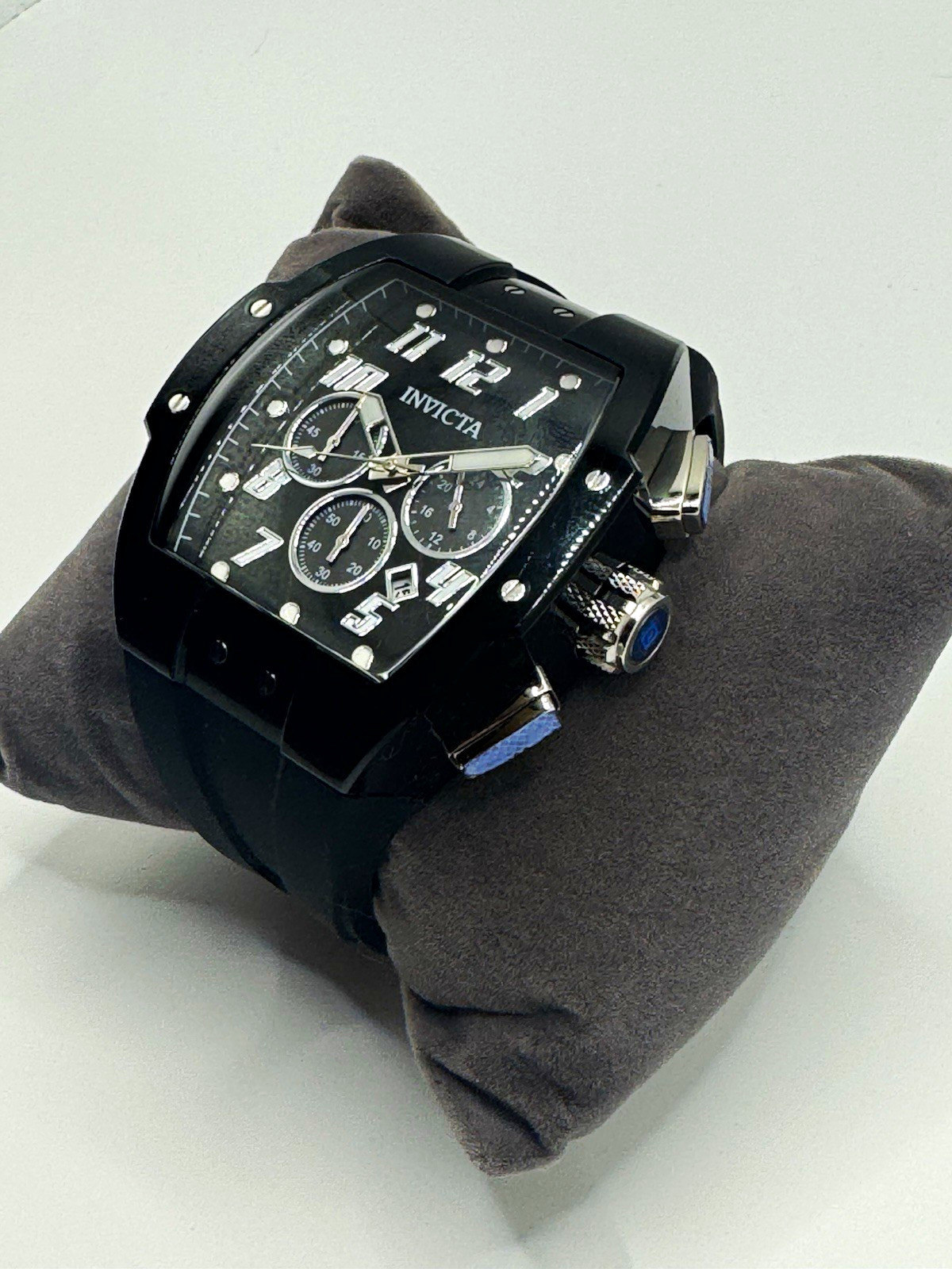 Invicta S1 Rally Anatomic Men’s Watch 47mm Black Quartz Chronograph Date Box