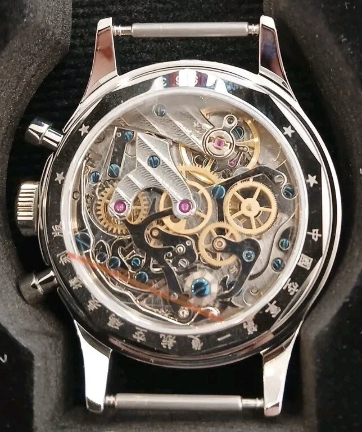 Seagull 1963 ST1901 38mm Acrylic Manual Wind Pilot’s Chronograph Watch US Seller