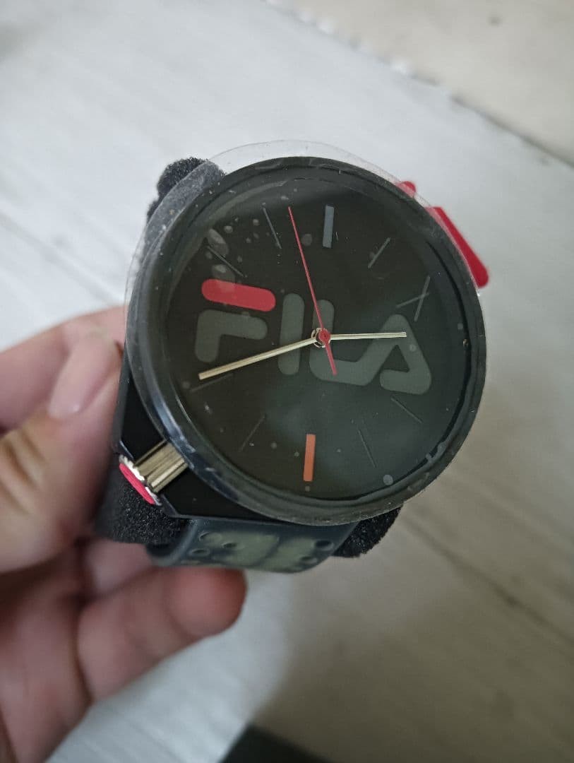 FILA FM-807 Watch Black Big Logo with Tags – Used