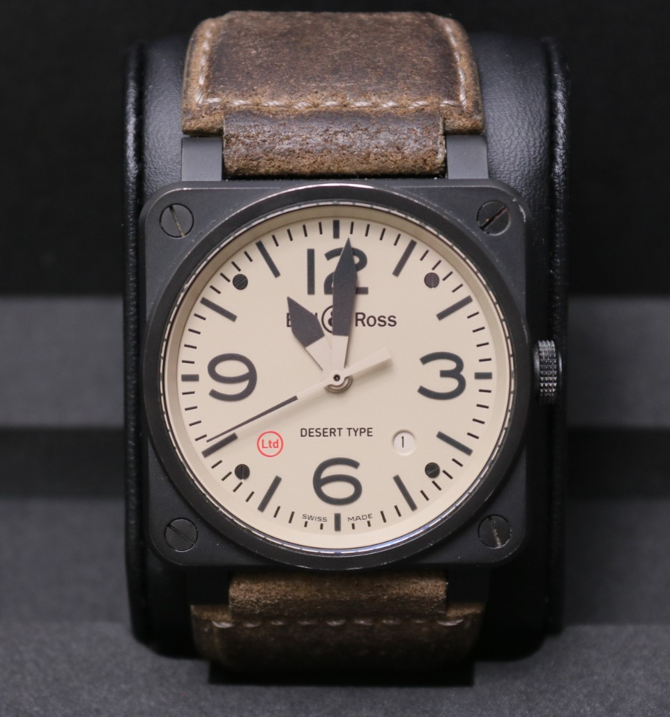 Bell & Ross BR03-92 Desert Type 42mm Matte Black Ceramic Automatic Date Watch