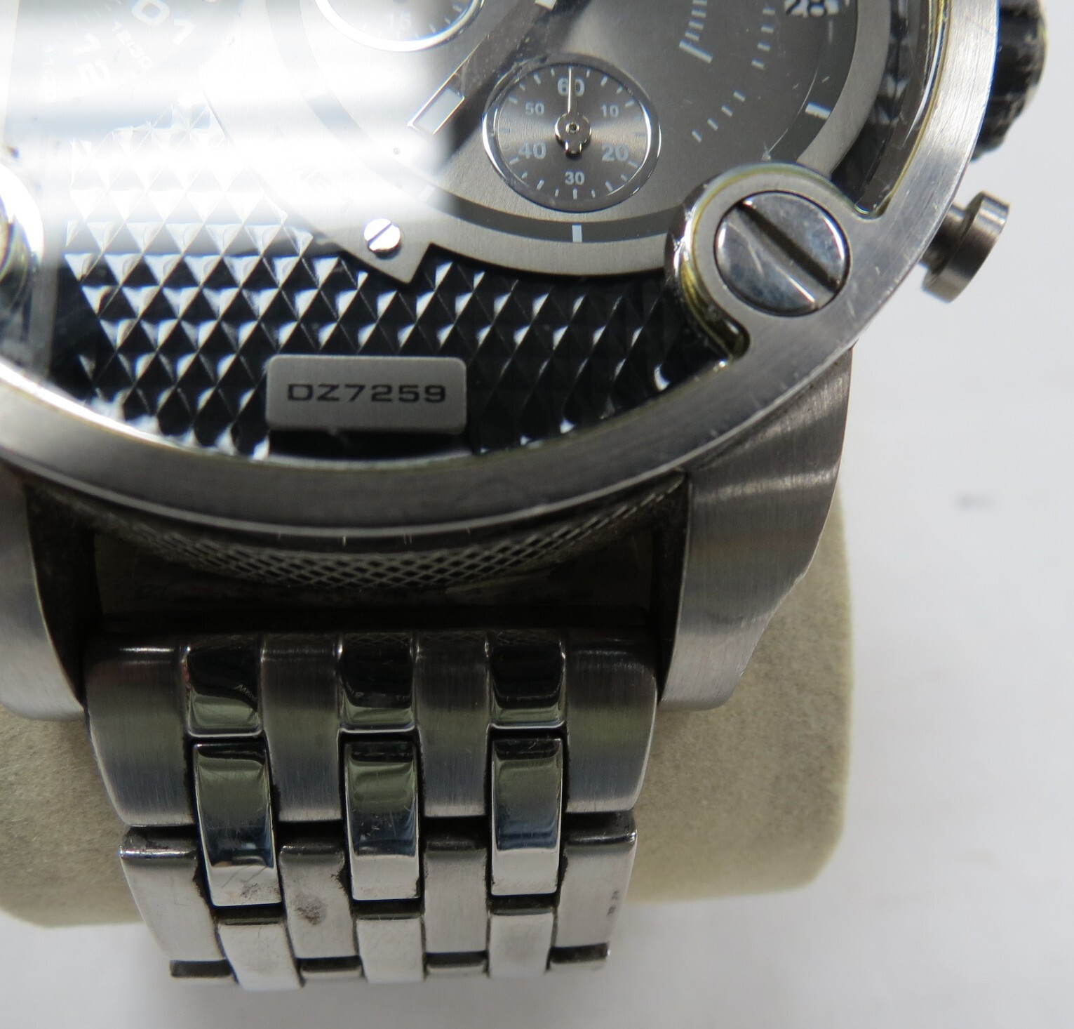 DIESEL MENS WATCH -TIME 2 – 3 BAR – DZ 7259 QUARTZ WATCH METAL BAND !!!