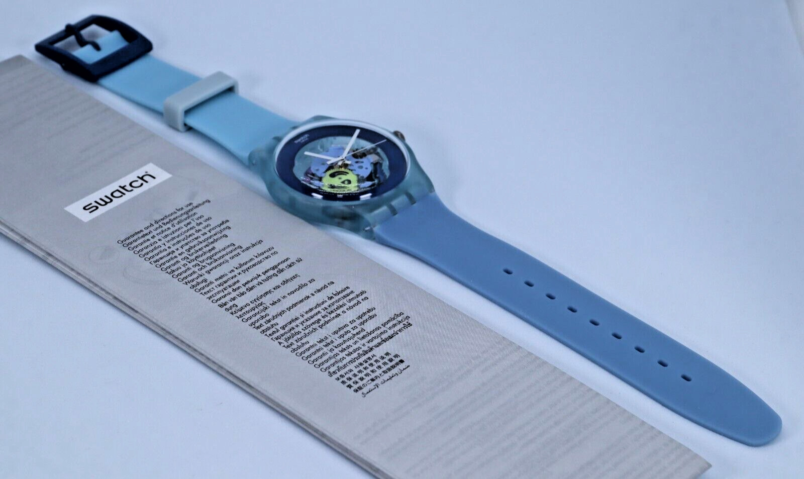 New limited Swiss Swatch New Gent 41MM Cool Me Watch SUOS100 Adult Unisex Blue