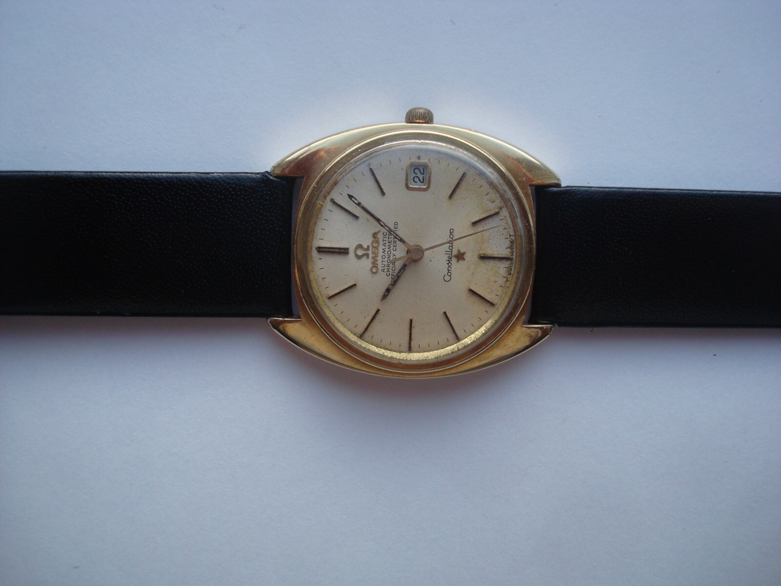 Omega Constellation Chronometer 561 Mens Automatic Watch 24j. 5 Pos. Date Runs