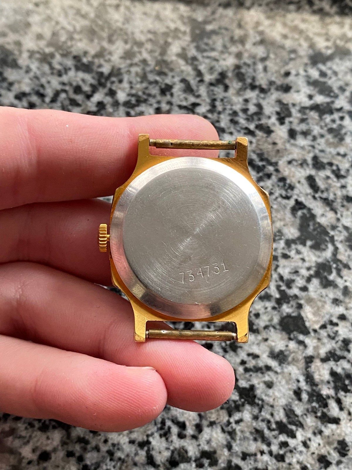 Pobeda Watch Vintage Soviet mechanical USSR Wristwach Rare Gold Plated AU