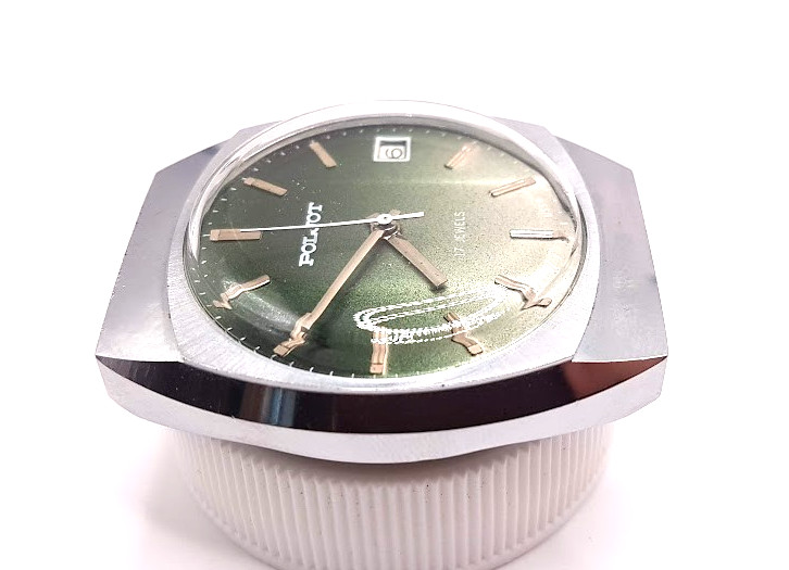 VINTAGE SOVIET RUSSIA USSR WRIST MENS WATCH POLJOT MECHANICS RARE WORKING