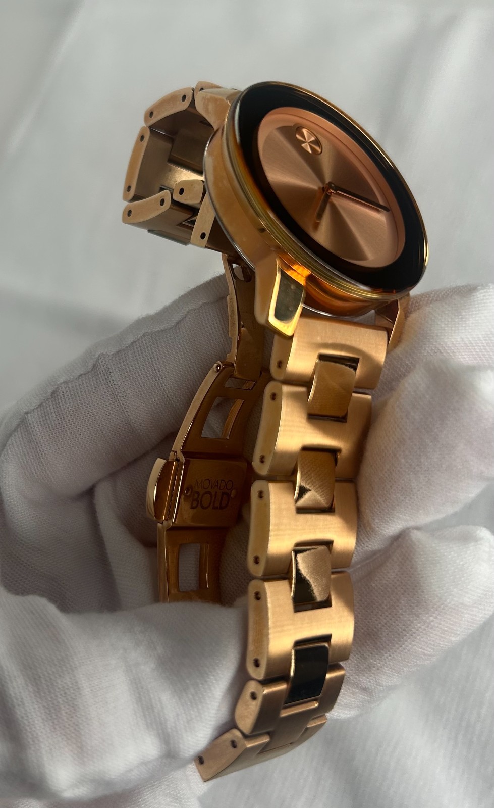 Movado Bold Rose Gold Ion-Plated Stainless Steel 36 mm Watch Box Set 3600342