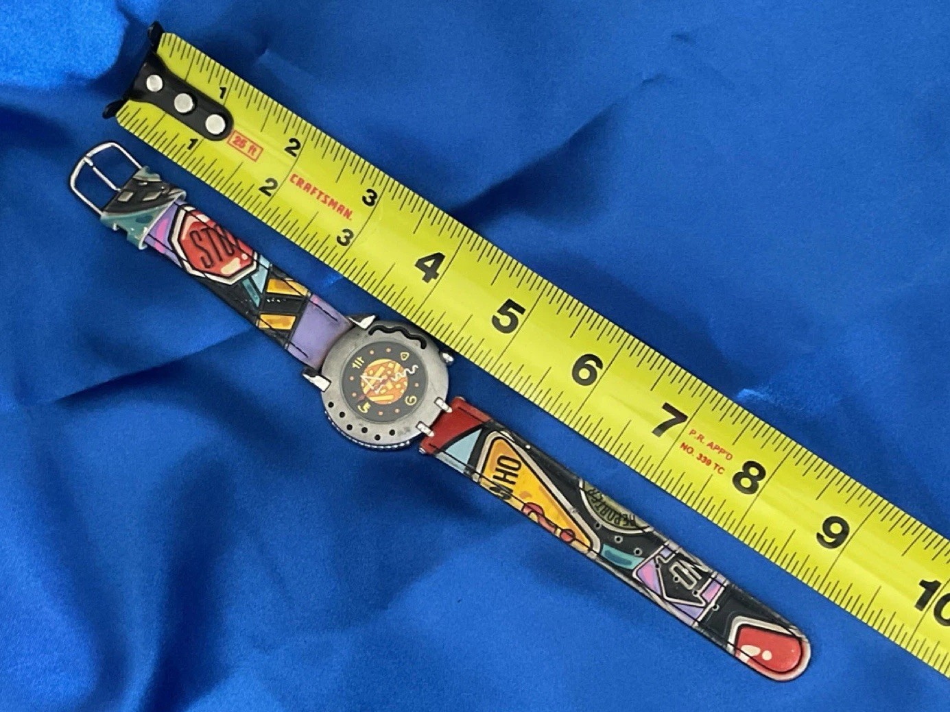 Vintage MELUX Pop Art Graphic Strap Watch – 1990’s Swiss/European