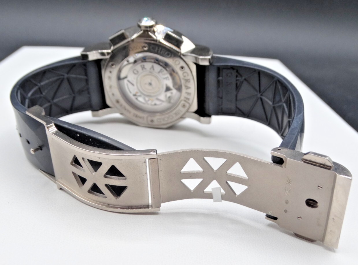 Graff ChronoGraff 18k White Gold Men’s Watch 45mm CG45WGB
