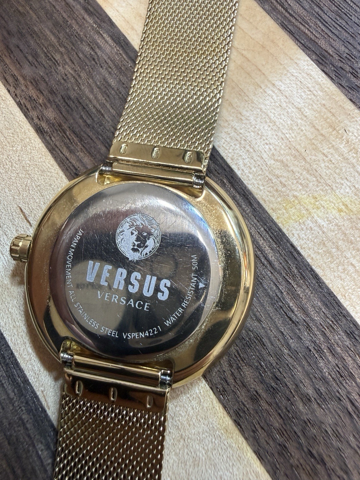 Versus Versace Womens Gold Bracelet Watch