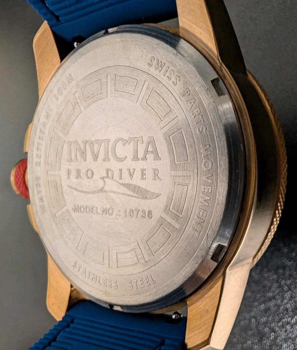 Invicta Pro Diver / Ocean Baron Watch (Model 10736) with Alpine Straps