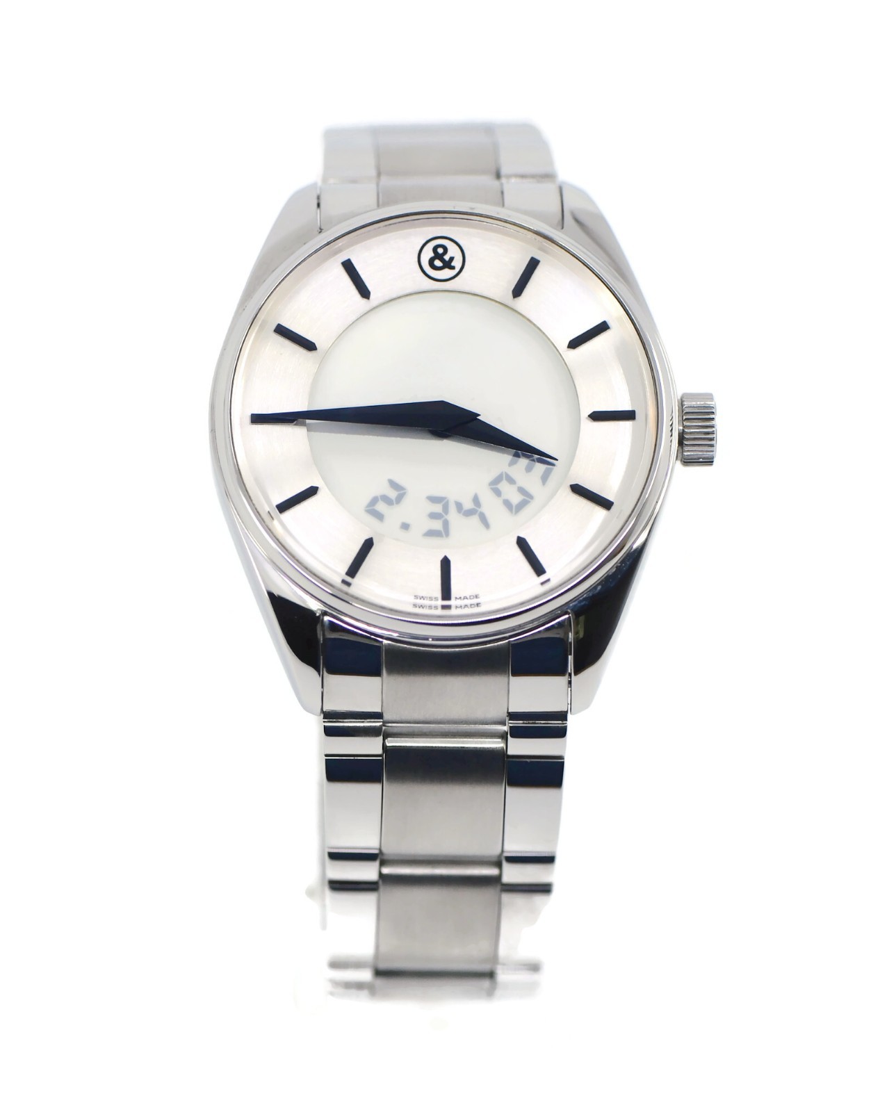 Bell & Ross Digital Stainless Steel Watch BR100S