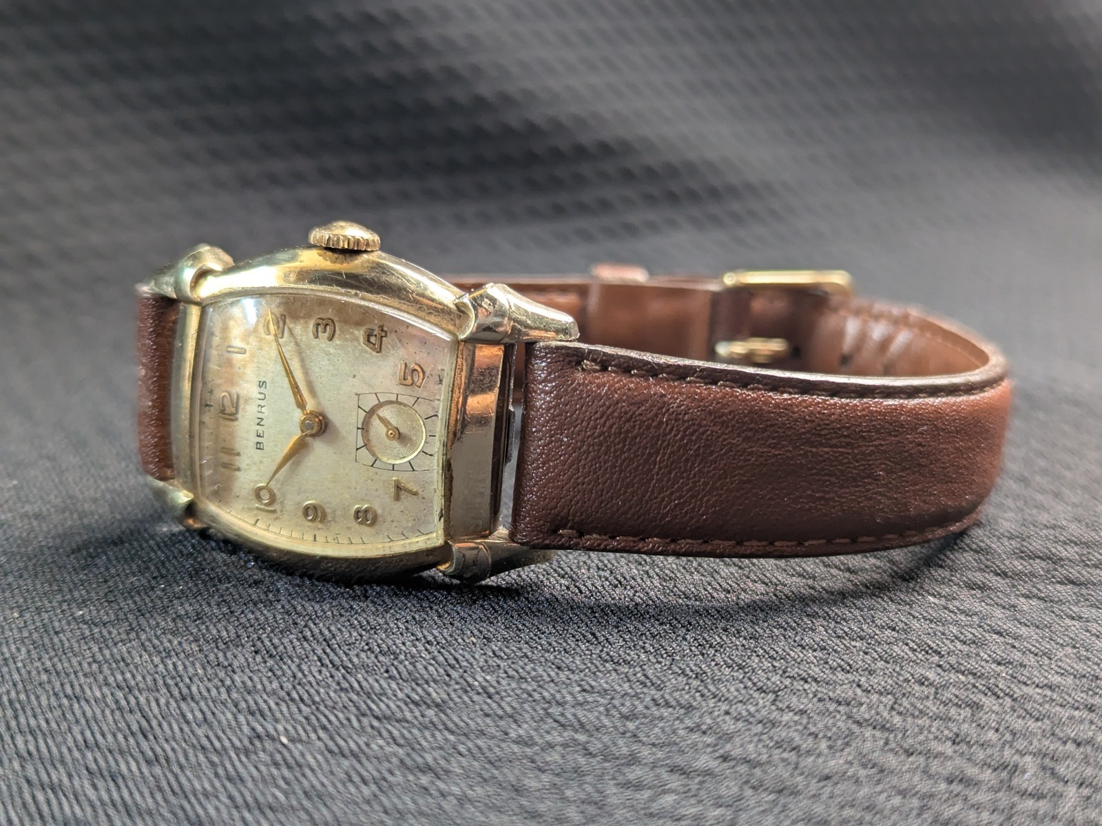 Vintage Benrus Watch 10K RGP Mechanical Manual Hand Wind Art Deco Fancy Lugs