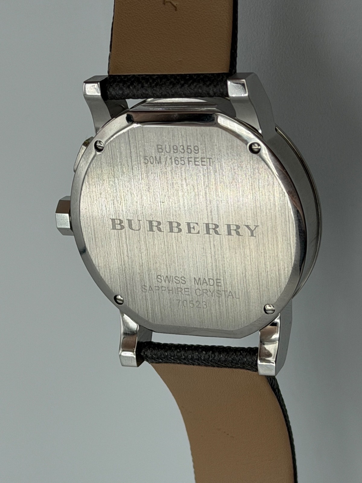 BURBERRY The City BU9359 Stainless Steel Black Dial 42 mm Wristwatch