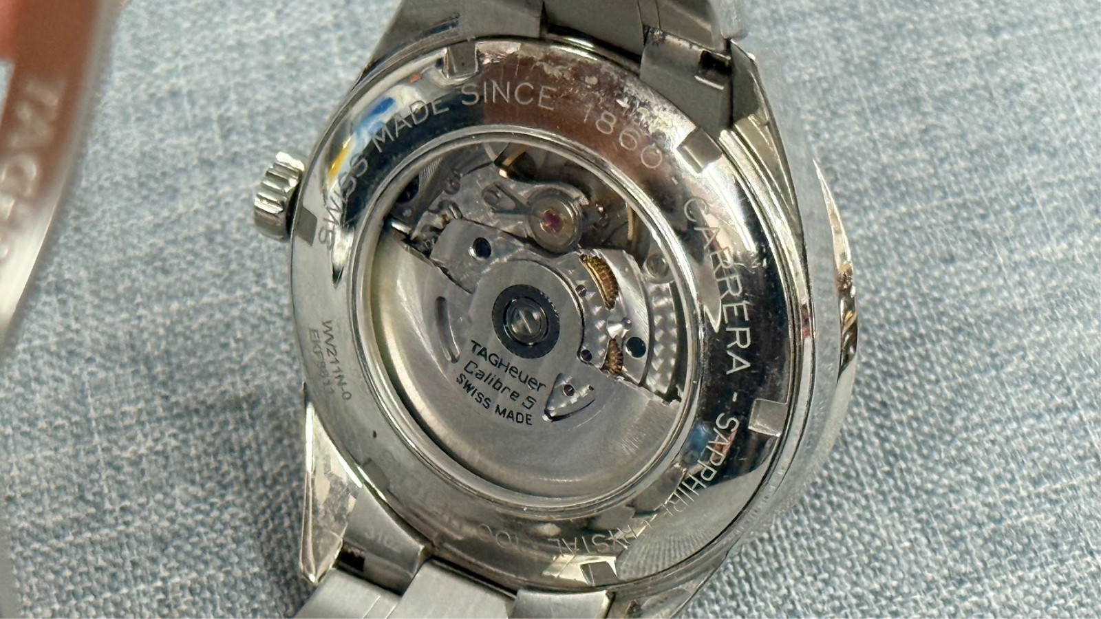 TAG Heuer Carrera Calibre 5 WV211N Men’s Wristwatch 39 mm
