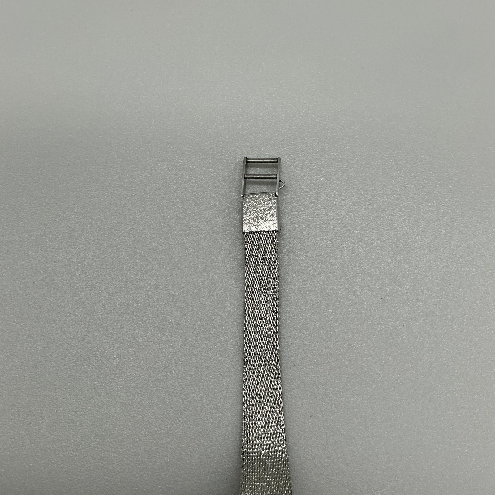 Vintage Seiko Womens Watch 16mm Silver Tone Stainless Mesh Band Manual Wind