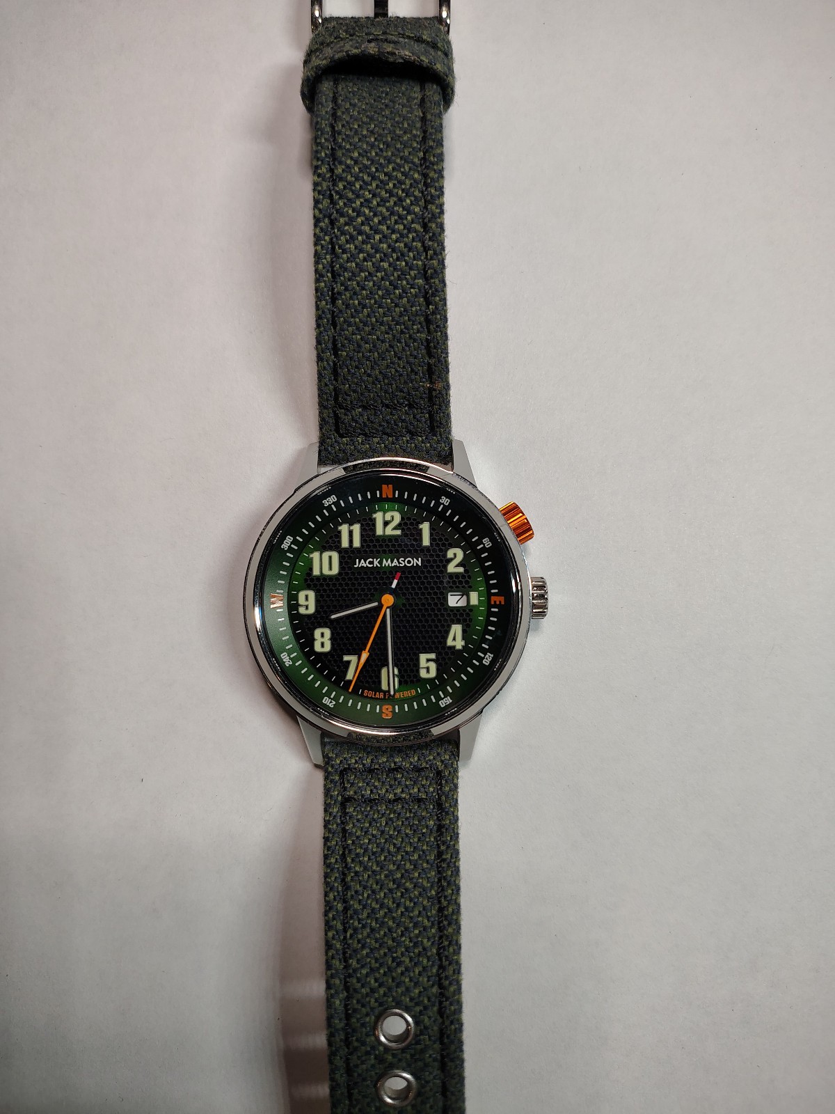 Jack Mason Solar Field Watch-Compass Dial-Sapphire Crystal – Model JM-F111-011