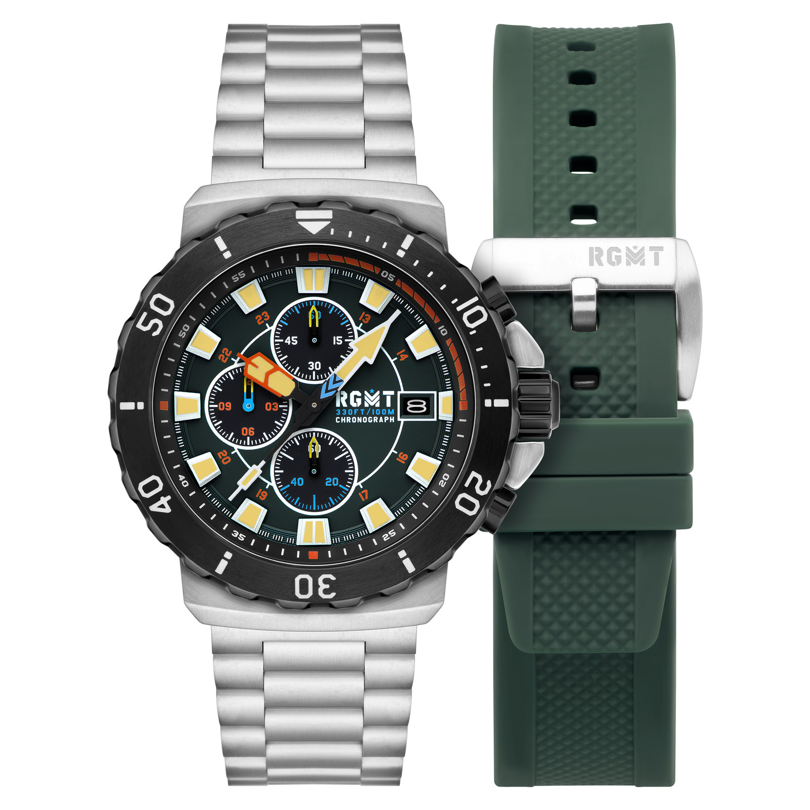 RGMT Trench Stainless Steel 47mm Meca-Quartz Wristwatch RG-8058-44