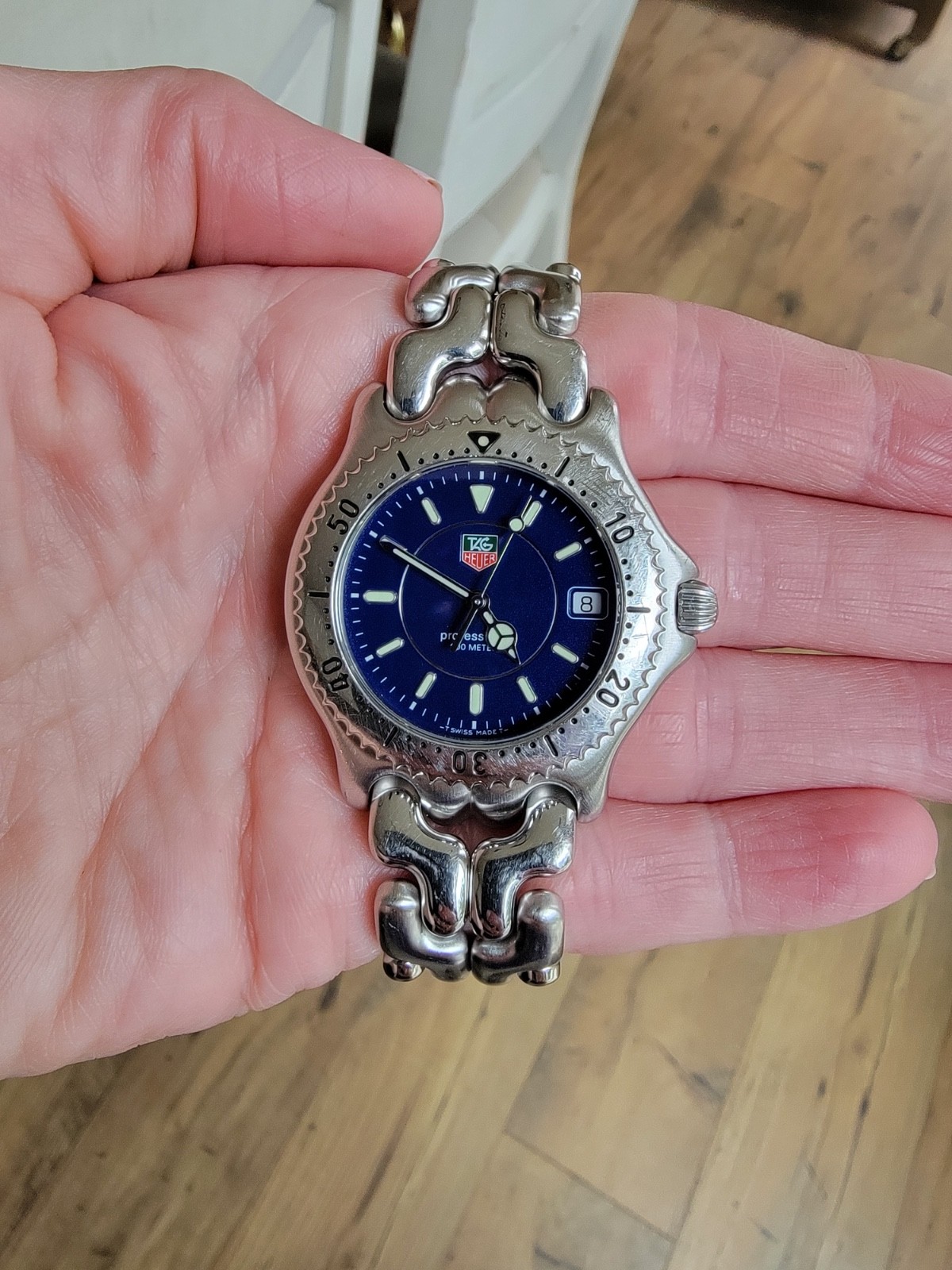 TAG Heuer WG111A.BA0423 Mens SEL Series Professional Quartz Watch Blue Silver