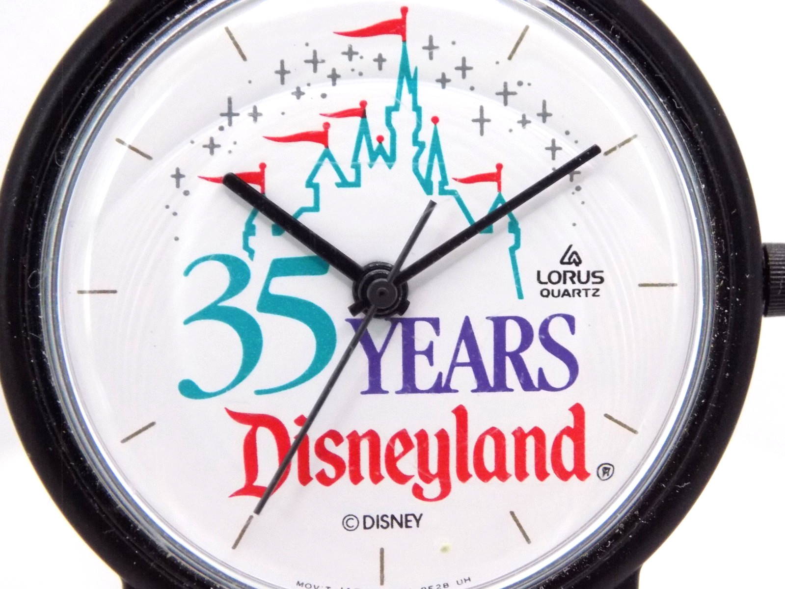 Vtg 1990s LORUS Disney Disneyland 35 YEARS 3 Watches JAPAN MOVT New Old Stock