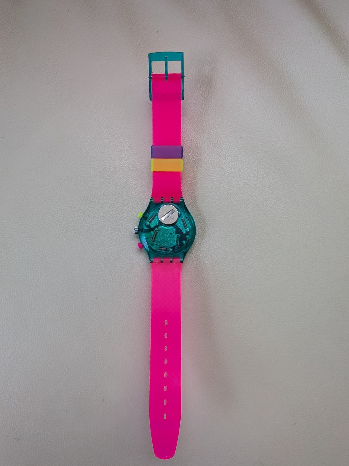 1991 Swatch Chrono Flash Arrow SCL100 Working Great. New Official Band