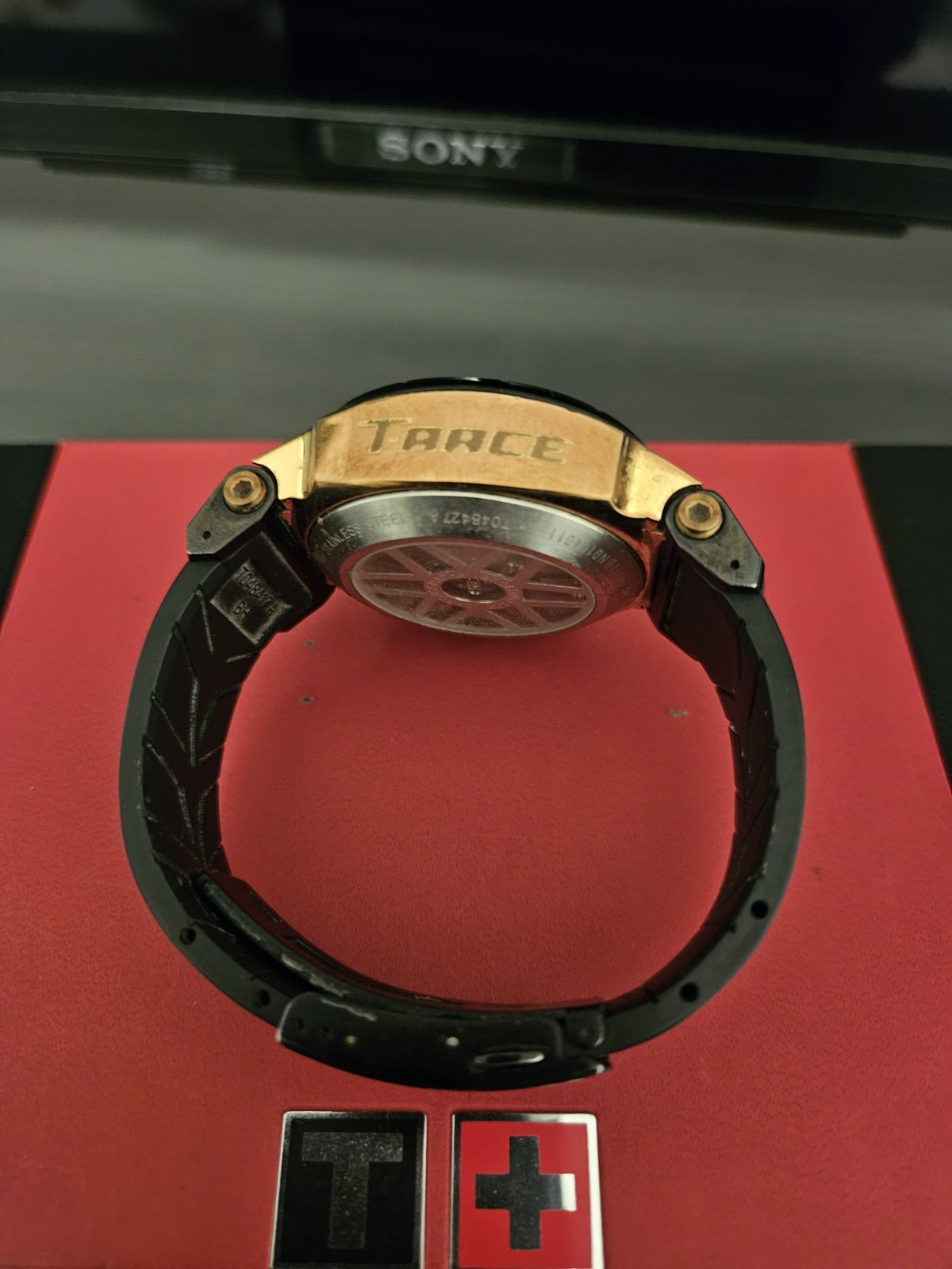 Tissot T-Race Automatic Chronograph Tachymeter Date 45mm Black/Gold Box