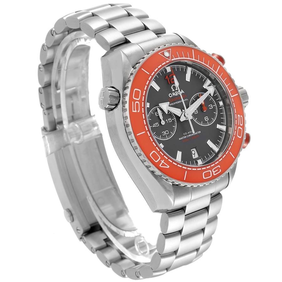 Omega Seamaster Planet Ocean Orange Bezel Gray Dial Stainless Steel Men’s Watch