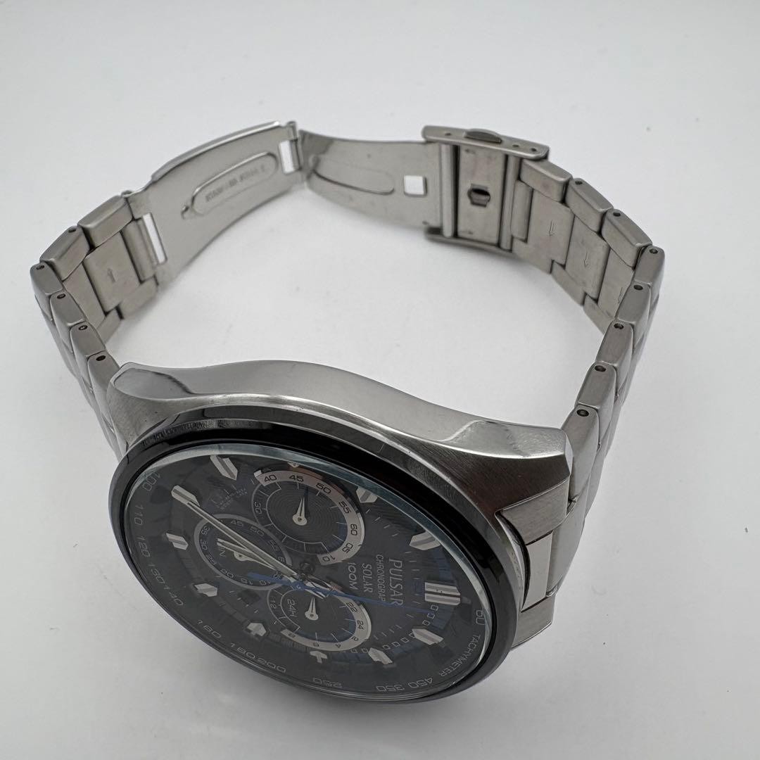 Pulsar VS75-X002 Solar Chronograph Wrist 18cm Mens Watch